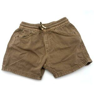 ZARA Boys Shorts Khaki Size 4-5 Years 110 cm Cotton Casual Summer Palm Edition